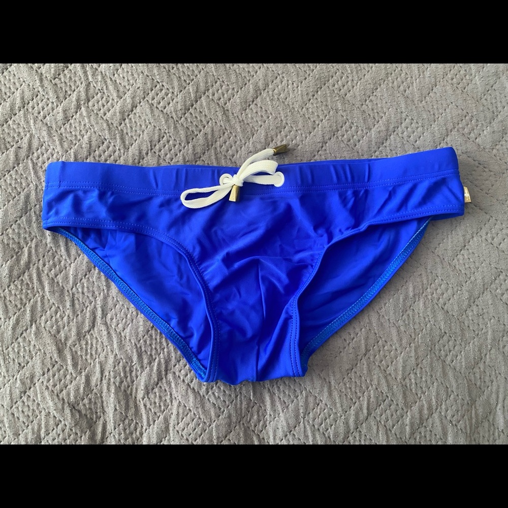 Marcuse vibrant blue speedo NWOT